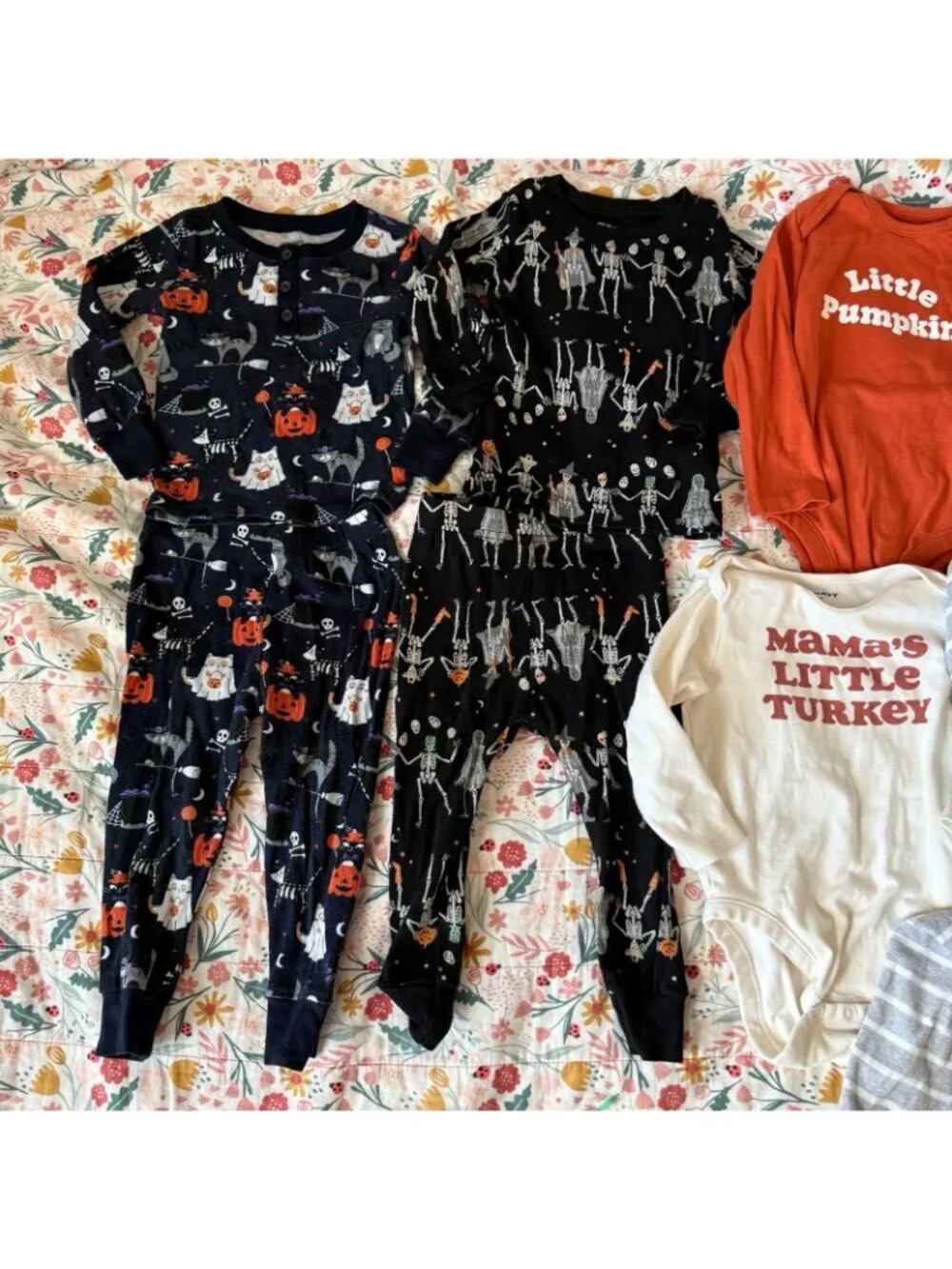 Baby boy Halloween pajama bodysuit bundle 18-24 months